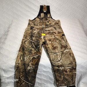 Berne Realtree mens Camo Quilted Lined Insulated Bib Overalls Realtree XL Short